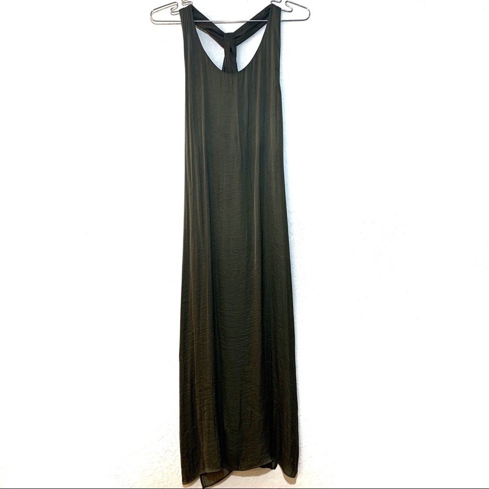 Zara Woman Loop Racer Back Midi Dress